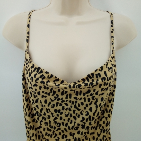 Urban Outfitters Leopard Spaghetti Top S - Picture 2 of 10